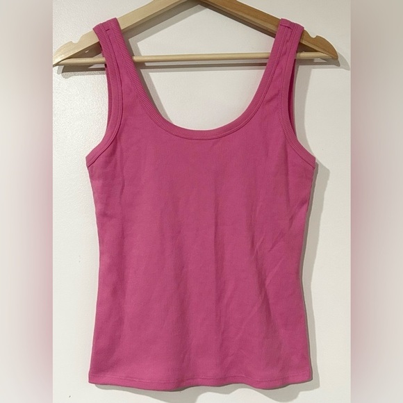 NEW Boden Scoop Neck Ribbed Tank in Plum‎ Blossom S - Picture 5 of 8